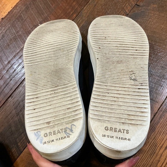 Greats Royale High Cadet Navy Wool Sneakers Men’s Size 12 | Premium Italian-Made - Picture 15 of 15